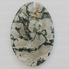 Agate Pendant,“into Tibet” Flat Oval 28x18mm Hole:1mm, Sold by PC