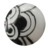 Porcelain beads, Flat Round 16x8mm Hole:1mm, Sold by Bag