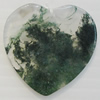 Agate Pendant,“Past Ups and Downs” Heart 30x28mm Hole:1mm, Sold by PC