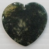 Agate Pendant,“Root in China” Heart 30x28mm Hole:1mm, Sold by PC