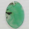 Agate Pendant,“Picture in Picture” Flat Oval 27x18mm Hole:1mm, Sold by PC