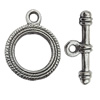 Clasp Zinc Alloy Jewelry Findings Lead-free, Loop:18x22mm, Bar:25x4mm Hole:2mm, Sold by Bag