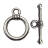 Clasp Zinc Alloy Jewelry Findings Lead-free, Loop:12x16mm, Bar:20x3mm Hole:2mm, Sold by Bag