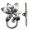 Clasp Zinc Alloy Jewelry Findings Lead-free, Loop:24x32mm, Bar:30x6mm Hole:1mm, Sold by Bag