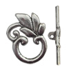 Clasp Zinc Alloy Jewelry Findings Lead-free, Loop:20x25mm, Bar:30x6mm Hole:1mm, Sold by Bag