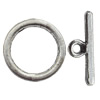 Clasp Zinc Alloy Jewelry Findings Lead-free, Loop:19mm, Bar:23x3mm Hole:2.5mm, Sold by Bag