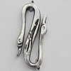 Clasp Zinc Alloy Jewelry Findings Lead-free, 12x16mm, Sold by Bag