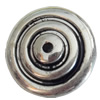 Jewelry findings, CCB plastic Beads Antique Silver, Flat Round 21mm Hole:2mm, Sold by Bag