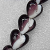 Lampwork Beads, Heart 20mm Hole: About 2mm, Sold by PC