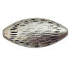 Jewelry findings, CCB plastic Beads Antique Silver , Flat Horse Eye 28x13mm Hole:2mm, Sold by Bag