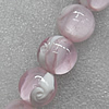 Lampwork Beads, Round 24mm Hole: About 2mm, Sold by PC