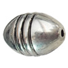 Jewelry findings, CCB plastic Beads Antique Silver, Oval 25x17mm Hole:3mm, Sold by Bag