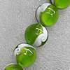 Lampwork Beads, Round 18mm Hole: About 1.5mm, Sold by PC