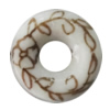 Porcelain beads, Donut 18x5mm Hole:1mm, Sold by Bag