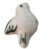 Porcelain beads, Bird 18x13mm Hole:1mm, Sold by Bag