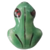 Porcelain beads, Frog 17x12mm Hole:1mm, Sold by Bag