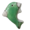 Porcelain beads, Dolphin 20x15mm Hole:1mm, Sold by Bag