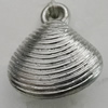 Jewelry findings, CCB plastic Pendant Antique Silver, Sector 18x16mm Hole:2.5mm, Sold by Bag