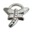 Jewelry findings, CCB plastic Pendant Platina Plated, Butterfly 18x18mm Hole:3mm, Sold by Bag