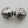 Jewelry findings, CCB plastic Beads Antique Silver, Oval 7x6mm Hole:1mm, Sold by Bag