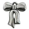 Jewelry findings, CCB plastic Pendant Anitique Silver, Bowknot 30x26mm Hole:2mm, Sold by Bag