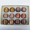 Gold Sand Lampwork Glass Rings,Mix Color, Box Size: 130x90x35mm, Sold by Box