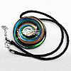 17-inch Lampwork Necklaces, 50mm, Sold by Strand