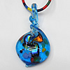 17-inch Lampwork Necklaces, 74x36mm, Sold by Strand