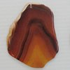 Handmade Agate Pendant,“Vitality” Nugget 66x53mm Hole:1mm, Sold by PC