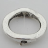 Bead Zinc Alloy Jewelry Findings Lead-free, 15x13mm, Hole:2mm, Sold by Bag