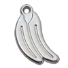 Jewelry findings, CCB plastic Pendant Platina Plated, Fruit 28x12mm Hole:3mm, Sold by Bag