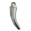 Jewelry findings, CCB plastic Pendant Platina Plated, Vegetable 27x7mm Hole:2mm, Sold by Bag