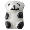 Porcelain beads, Panda 17x11mm Hole:1mm, Sold by Bag