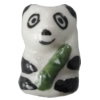 Porcelain beads, Panda 19x13mm Hole:1mm, Sold by Bag