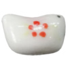 Porcelain beads, 15x10mm Hole:1mm, Sold by Bag