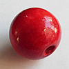 Wooden Jewelry Beads, Round 40mm, Hole:10mm, Sold per Inch Strand