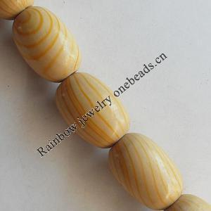 Wooden Jewelry Beads, Oval 28x16mm, Length:19.6 Inch, Sold per Inch Strand