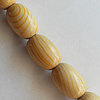 Wooden Jewelry Beads, Oval 28x16mm, Length:19.6 Inch, Sold per Inch Strand