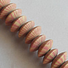 Wooden Jewelry Beads, Rondelle 14x6mm, Length:19.6 Inch, Sold per Inch Strand