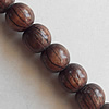 Wooden Jewelry Beads, Round 14mm, Length:19.6 Inch, Sold per Inch Strand