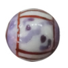 Porcelain beads, Round 8mm Hole:1mm, Sold by Bag