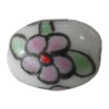 Porcelain beads, Oval 10x8mm Hole:1mm, Sold by Bag