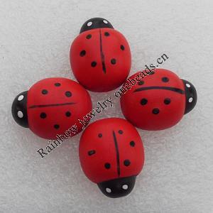 Wooden Jewelery Beads, Animal 18x12mm, Sold by PC