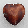 Wooden Jewelery Beads, Heart 45x45mm Half hole:0.5mm, Sold by PC