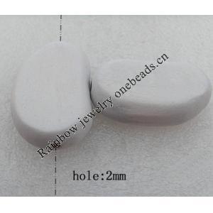 Wooden Jewelery Beads, Nugget 40x25mm Hole:2mm, Sold by PC