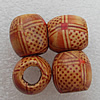 Wooden Jewelery Beads, Round 16x17mm Hole:8mm, Sold by PC