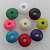 Wooden Jewelery Beads, Mix color, Rondelle 5x10mm Hole:2mm, Sold by Bag