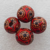 Wooden Jewelery Beads, Round 12x13mm Hole:3mm, Sold by PC