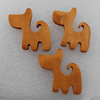 Wooden Jewelery Beads, Animal 32x31mm, Sold by PC