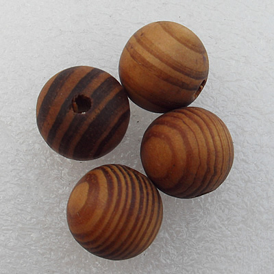 Wooden Jewelery Beads, Round 8mm Hole:3mm, Sold by PC
